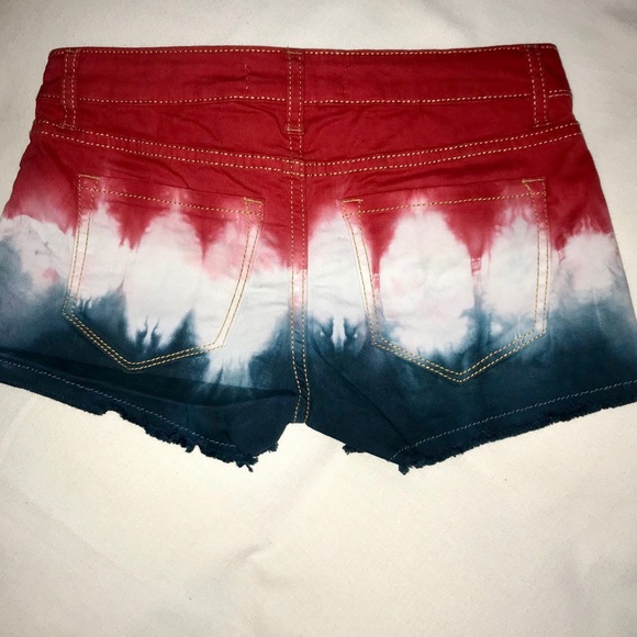Sold 🇺🇸4th of July Tie Dye Jean Denim Shorts⭐️ - Picture 2 of 7